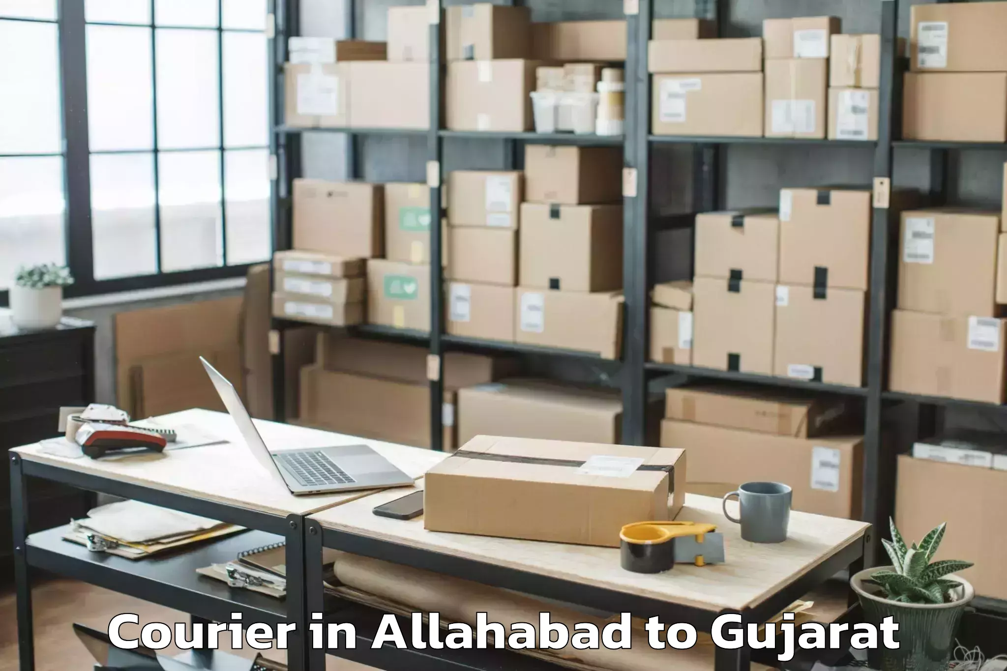 Book Allahabad to Unjha Courier Online